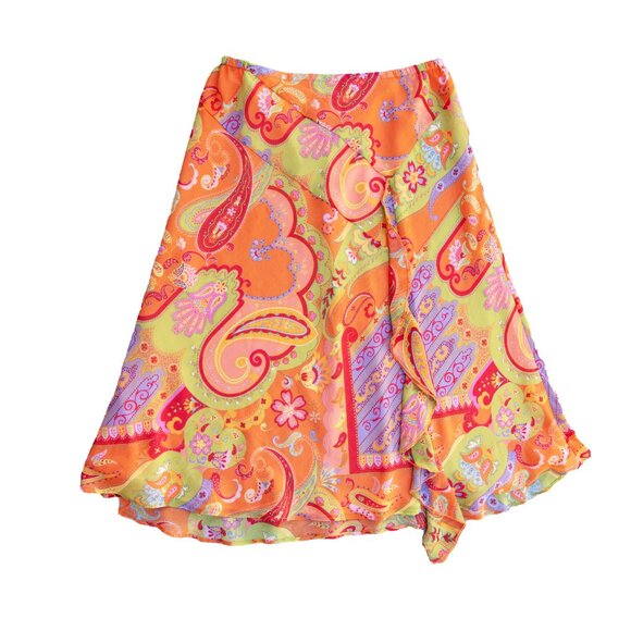 Funky Paisley Boho Midi Skirt - Picture 6 of 10